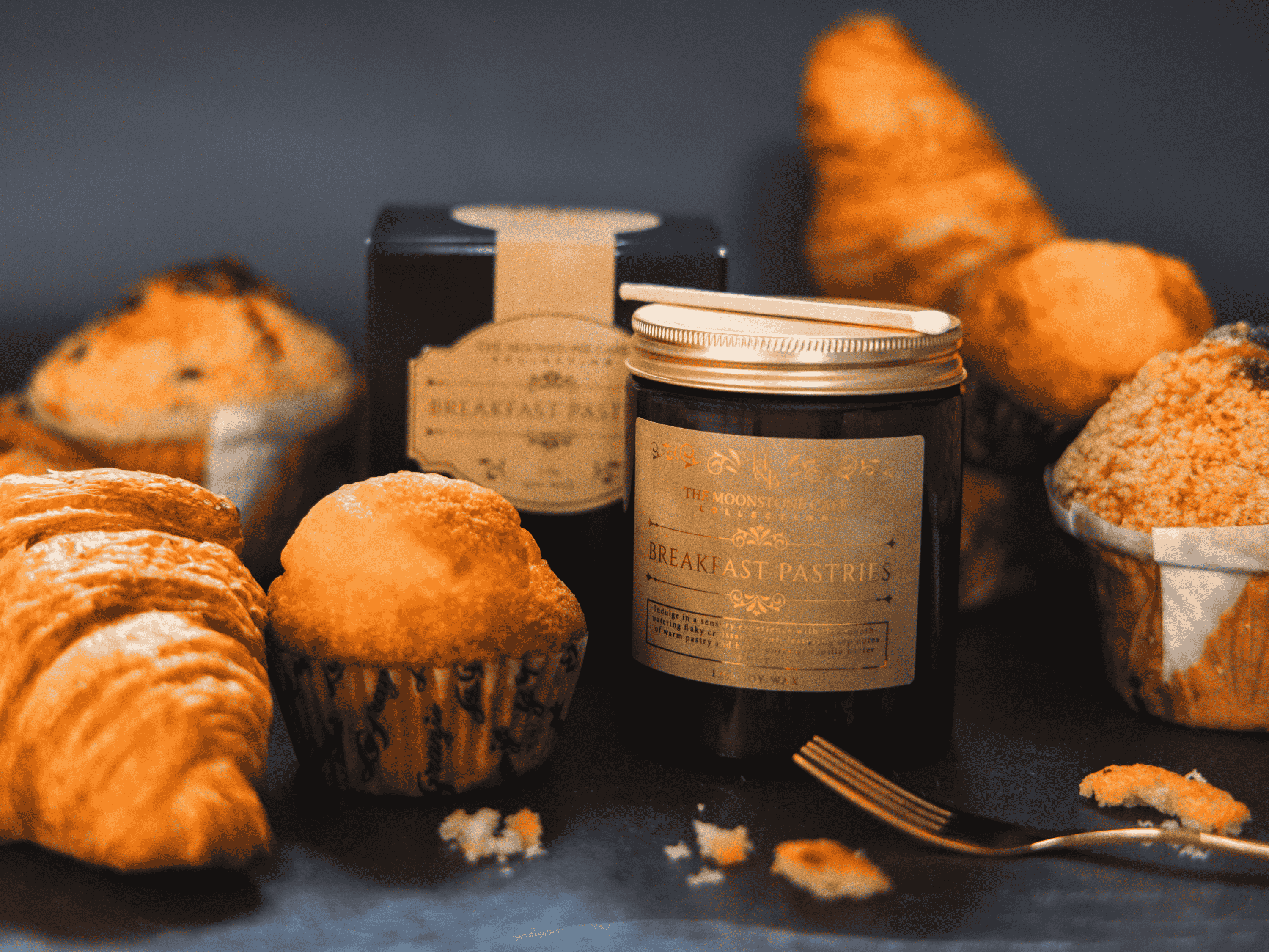 Hex & Boon – wholesale Jar/filled candle – Breakfast Pastries Scented Soy Candle 130g3