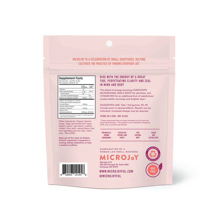Microjoy - Wholesale Oral Supplement/Vitamin - Motivate Mushroom Gummies / 30 Piece