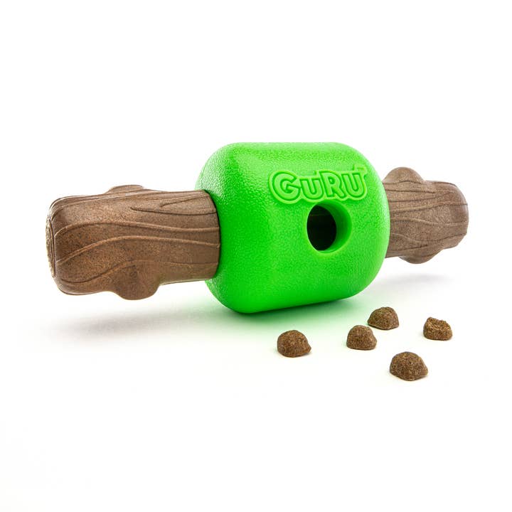 Pet Palette Distribution - Wholesale Pet Chew Toy - Dog - GURU Pet Company Spin & Treat Stick Interactive Dog Toy MED0