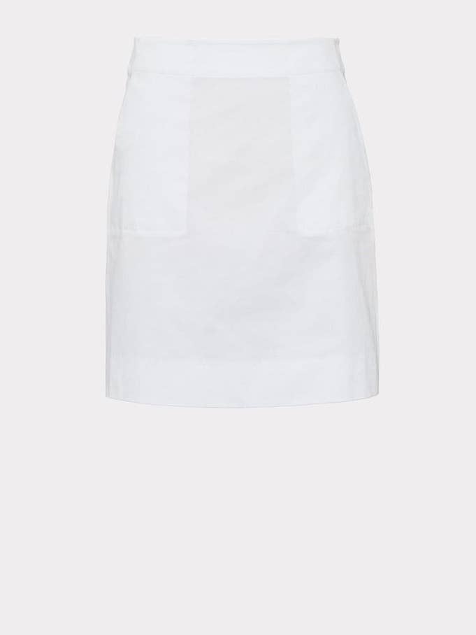 Jupe trapèze en twill de coton pour la vente par Winser London