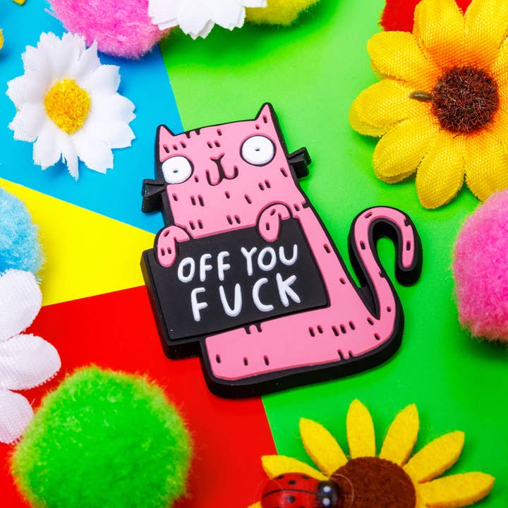 Katie Abey – wholesale Magnet – Sweary Cat Off You F*ck Magnet1