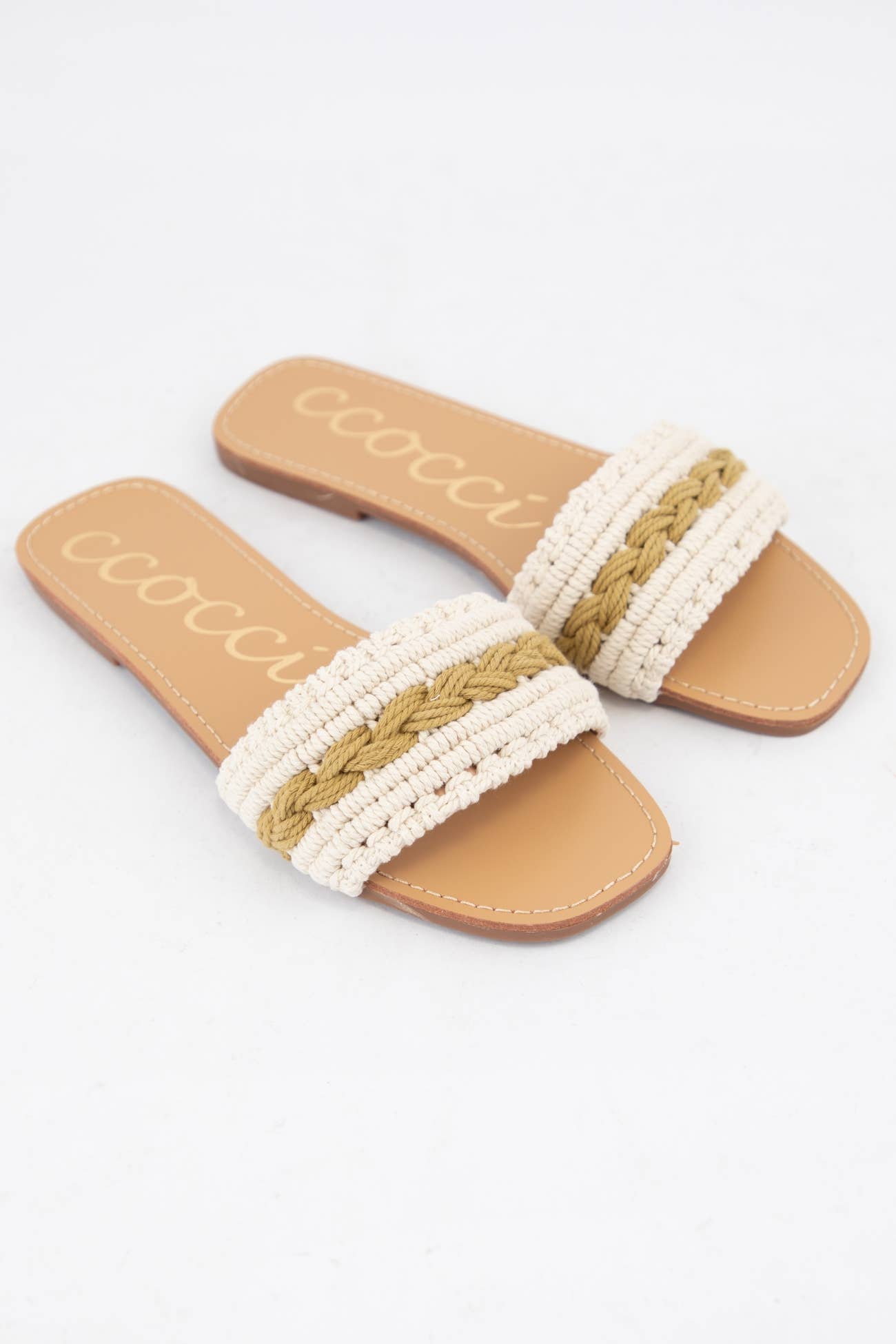 CCOCCI - Wholesale Sandals - Women's - WEEKLY DEAL COLOR LINE MACRAME BRAIDS UPPER SANDAL7