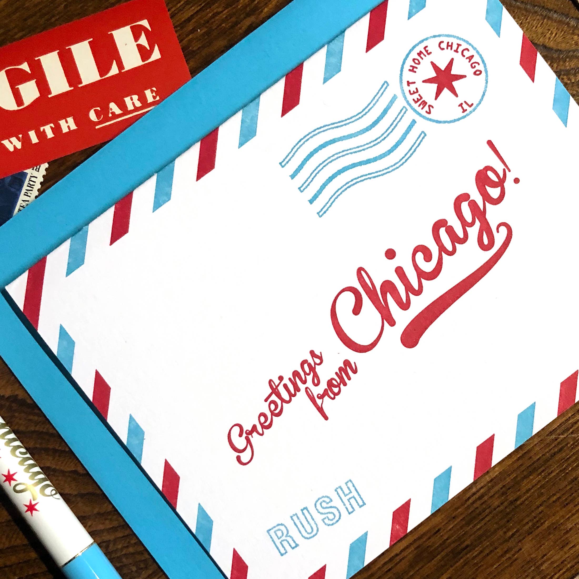 a. favorite design - Wholesale Everyday Greeting Card - chicago airmail2