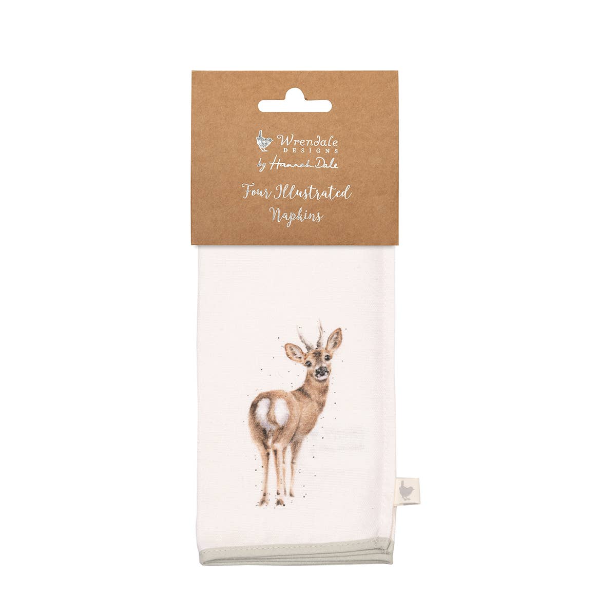 Wrendale Designs - Wholesale Dinner & Cloth Napkin - Everyday Fabric Napkins - Woodland - Pack of Four1