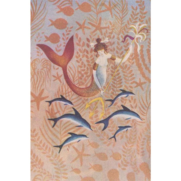 Found Image Press - Vendita all'ingrosso Cartoline - Cartolina TS-383 Sirena e Delfini