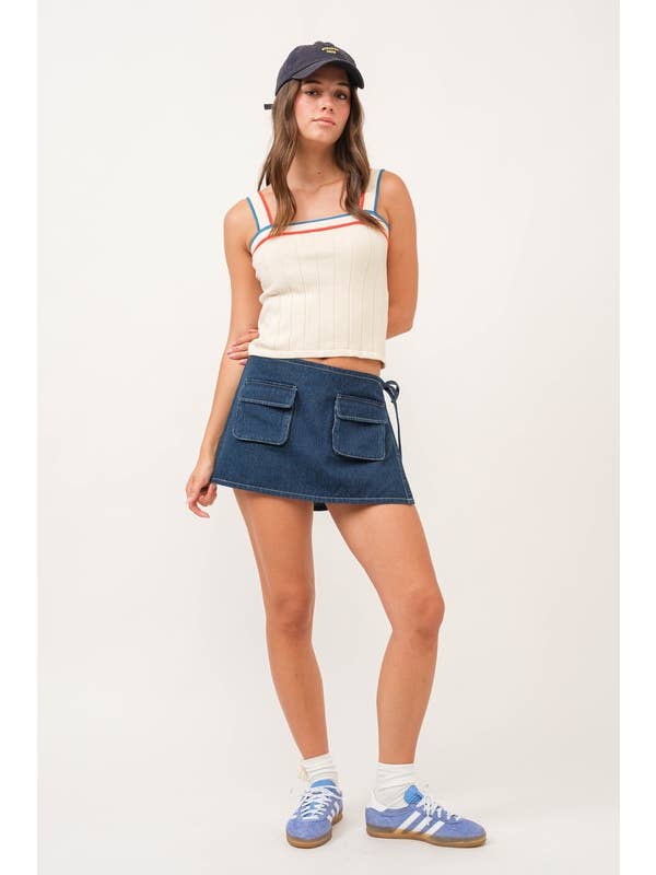 Cream HT1818-100 Cotton Ribbed Tank
for wholesale on Faire9