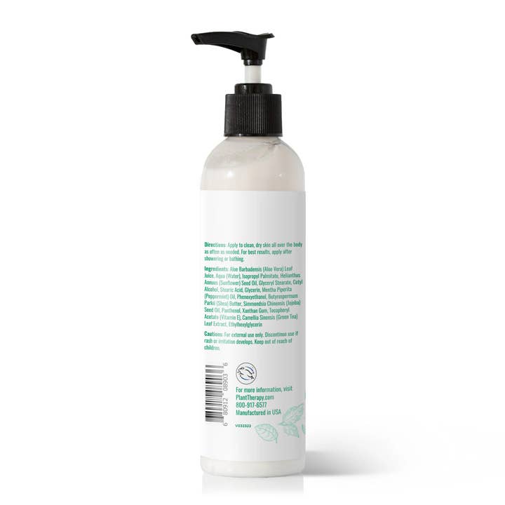 Plant Therapy - Wholesale Body Cream/Lotion - Peppermint Body Lotion with Aloe and Shea 8oz1