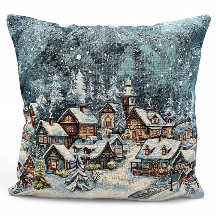 SANTA CLAUS C Gobelin Jacquard Cushion Cover, 45x45 cm for wholesale by Hesta