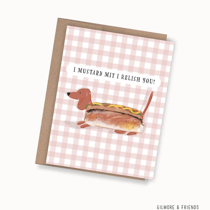 I Mustard Mit I Relish You Thank You Card for wholesale by Gilmore & Friends