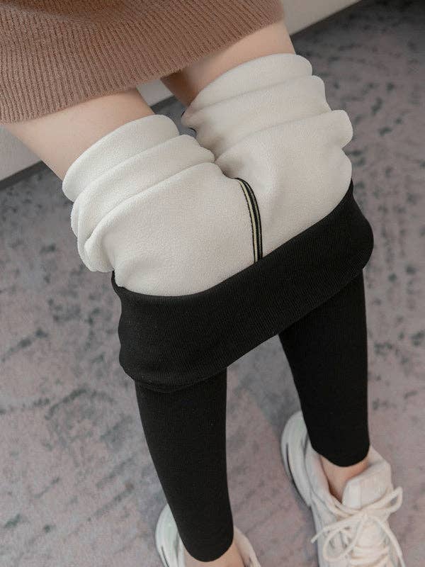 UZ Wholesale Store - Wholesale Fashion Leggings - Women's - Simple Skinny Leg Keep Warm Solid Color Leggings1