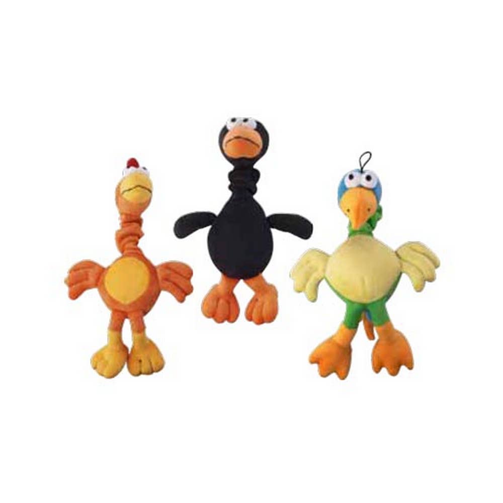 King Wholesale Pet Goods - Wholesale Pet Plush Toy - Dog - Ethical Chirpies Assorted 14" Dog Toy