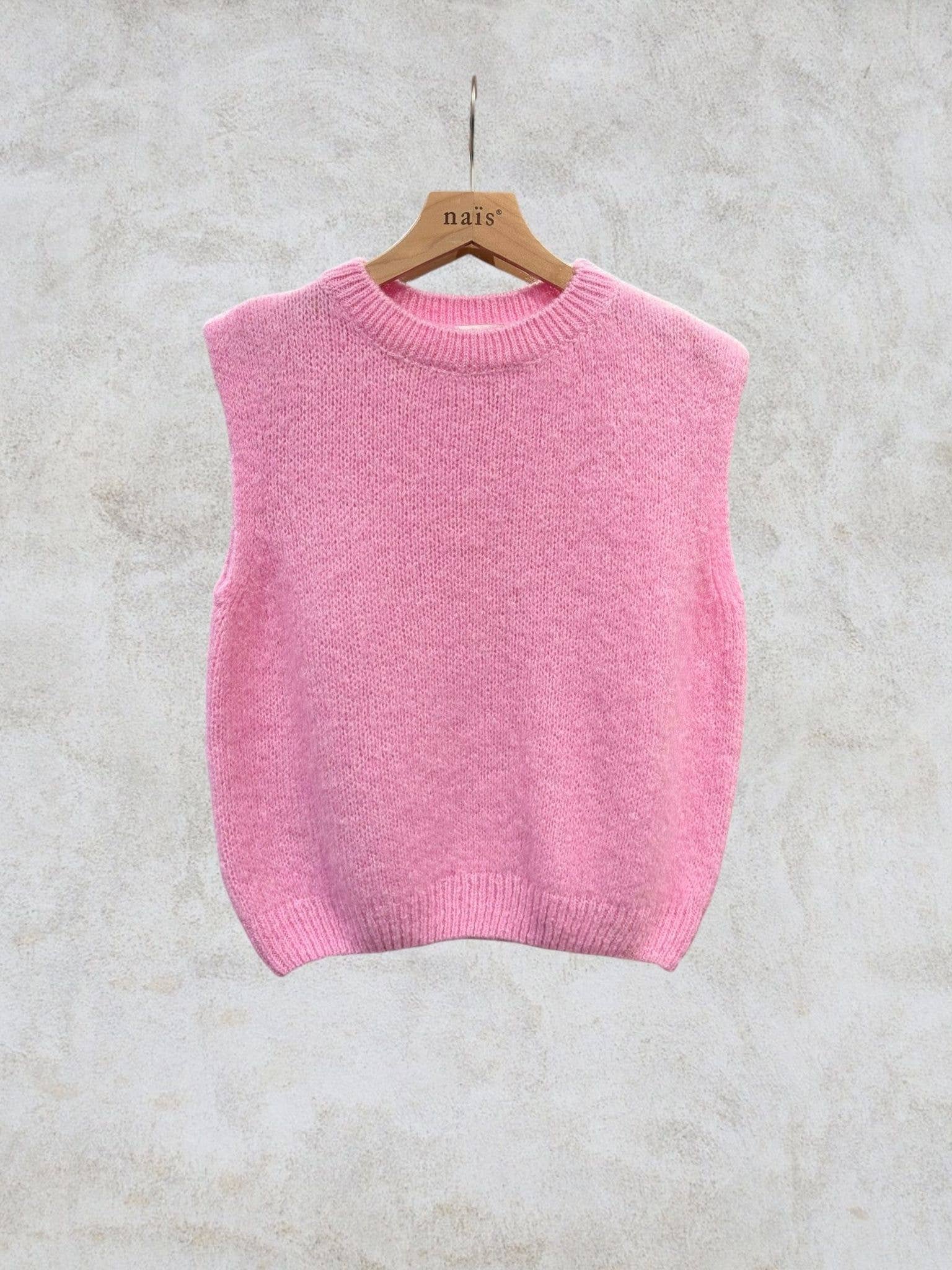 NAÏS PARIS - Wholesale Knit Sweater - Women's - Round neck sleeveless sweater in kid mohair and wool15