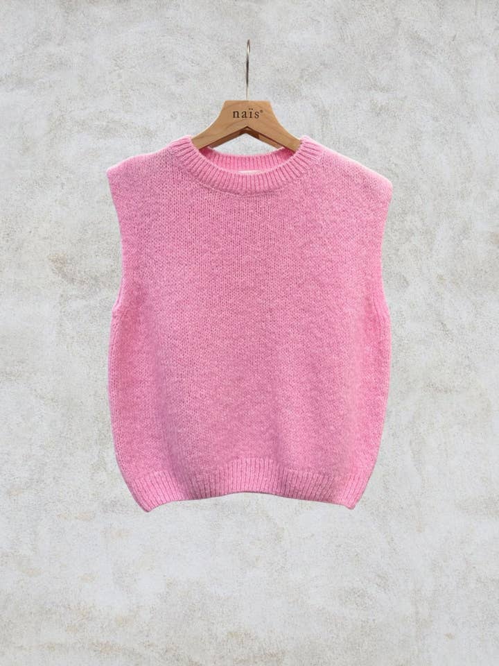 NAÏS PARIS - Wholesale Knit Sweater - Women's - Round neck sleeveless sweater in kid mohair and wool15