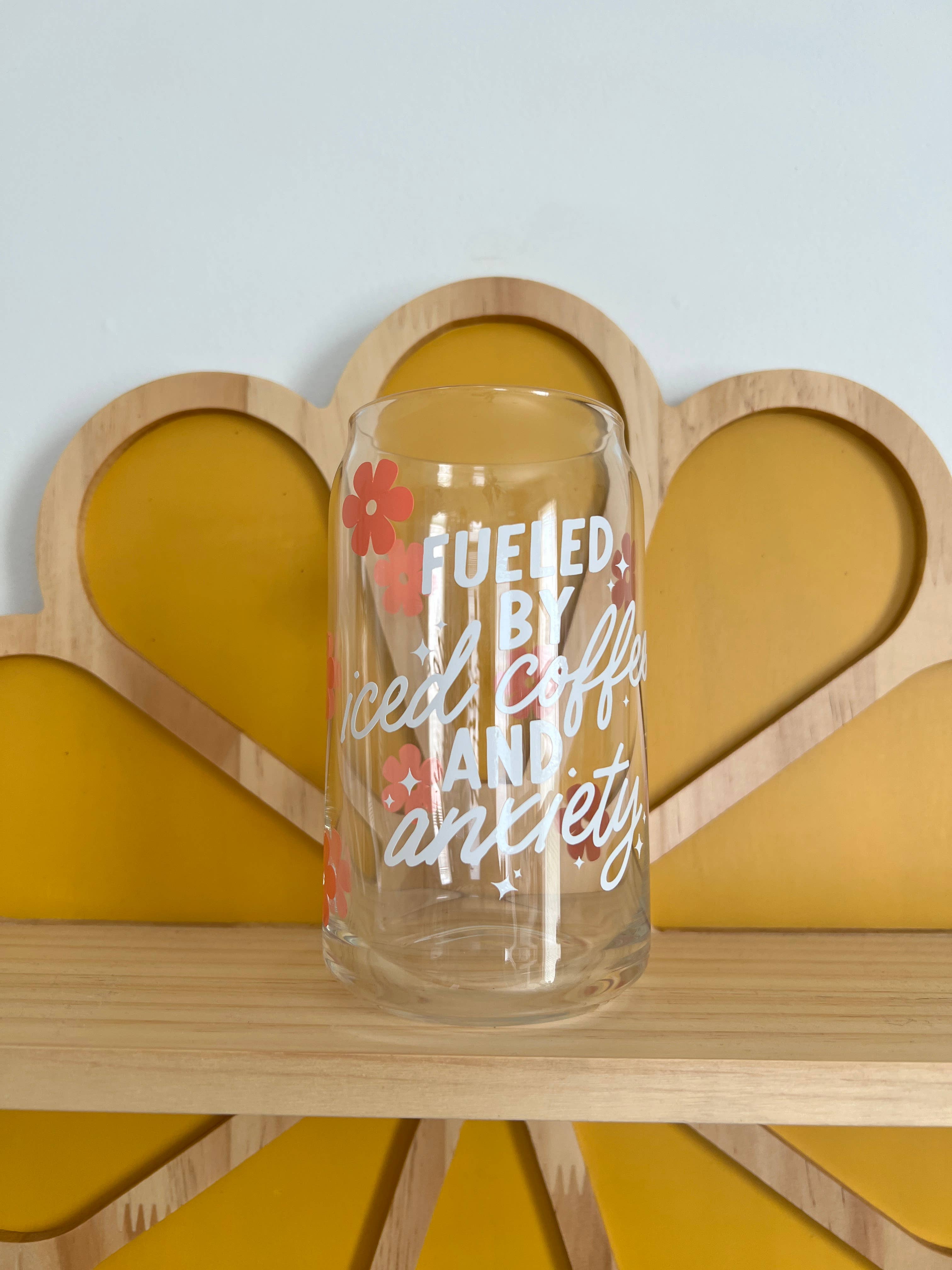 YellowBridge - Venta al por mayor Vaso/copa - Lata de cerveza de vidrio con sabor a café helado y ansiedad0