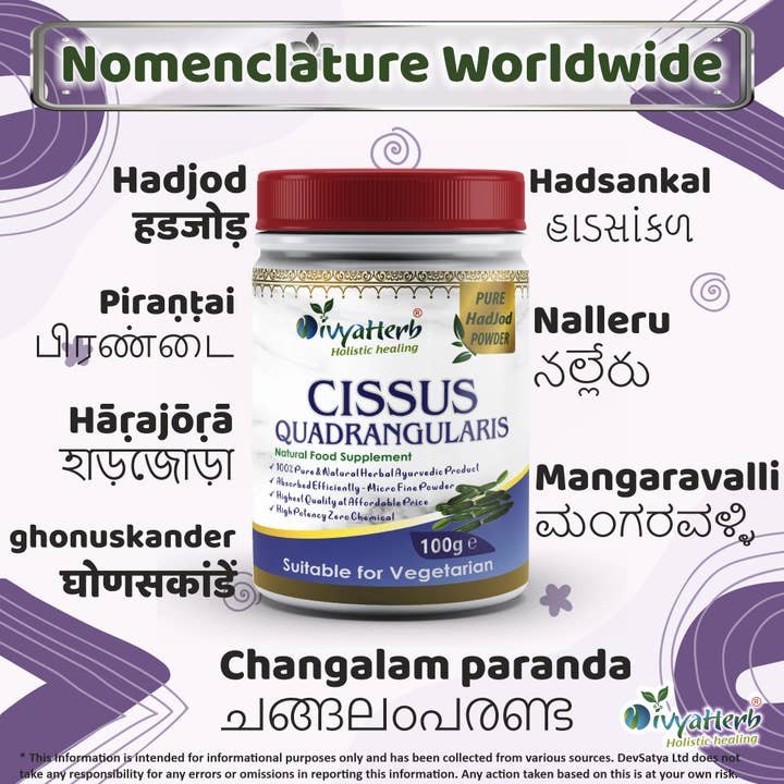 DevSatya Ltd Aushadh, Ayushya, Divyaherb - Wholesale Protein/Superfood Powder - Cissus Quadrangularis Powder2