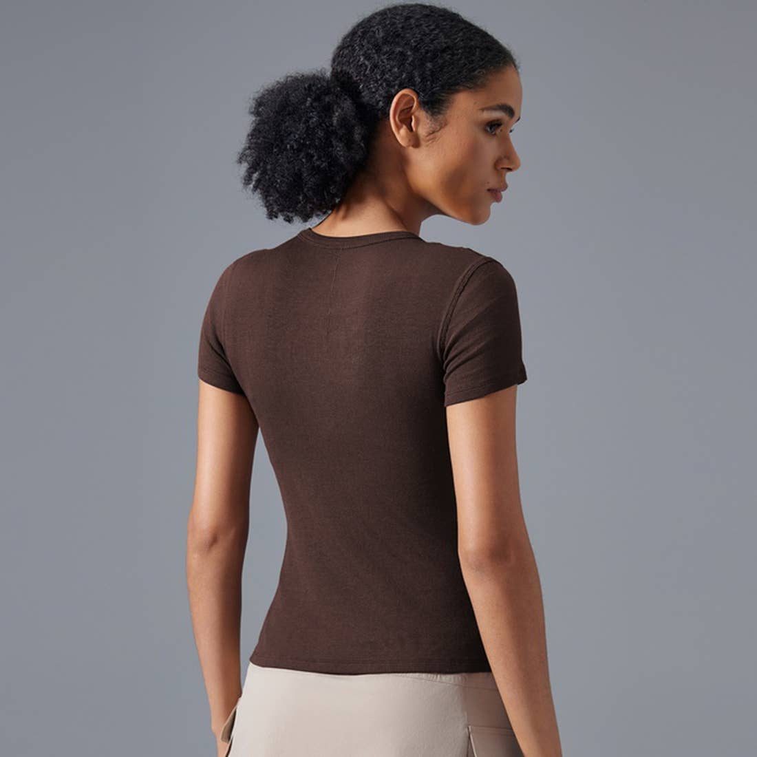 Sodalemon - Vente T-shirt – femme - T-shirt de yoga pour femmes en modal, col rond, ajusté et respirant1