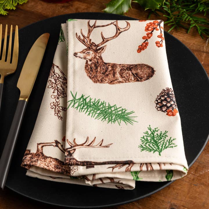 Julerensdyrserviet (single) for engroshandel hos Cherith Harrison