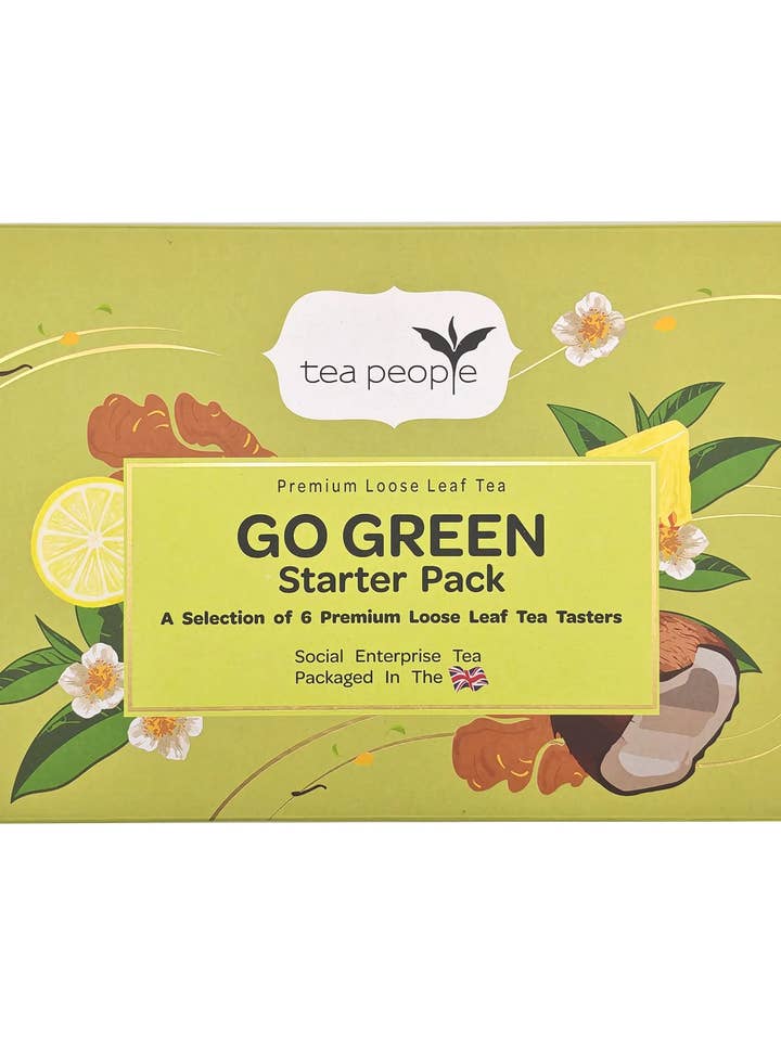 Optez pour le vert ! - Pack de démarrage de 6 thés verts en vrac pour la vente par Tea People