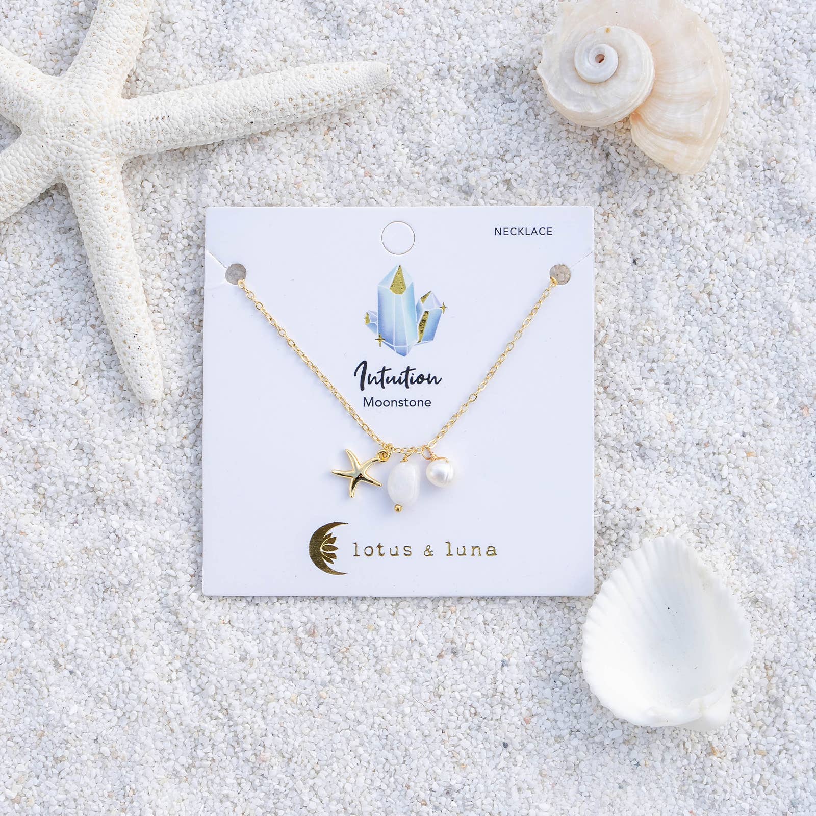 Lotus and Luna - Wholesale Beaded/Pearl Necklace - Luna Starfish Onshore Necklace
