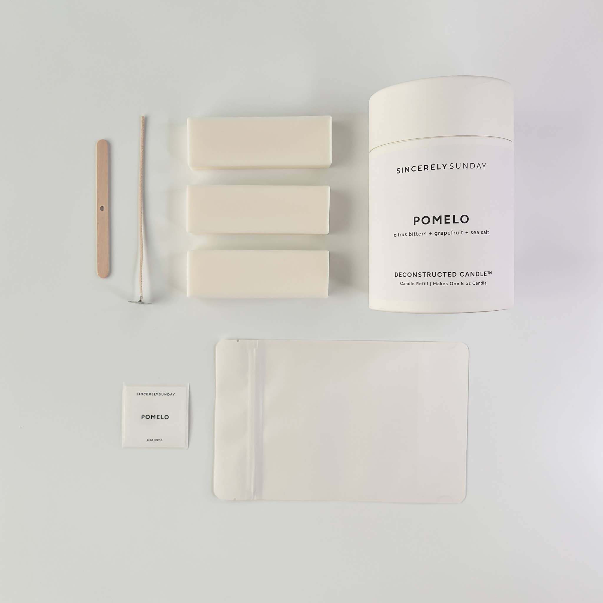 Sincerely Sunday – Engroshandel Glaslys – Pomelo Tester Lys Genopfyldning3