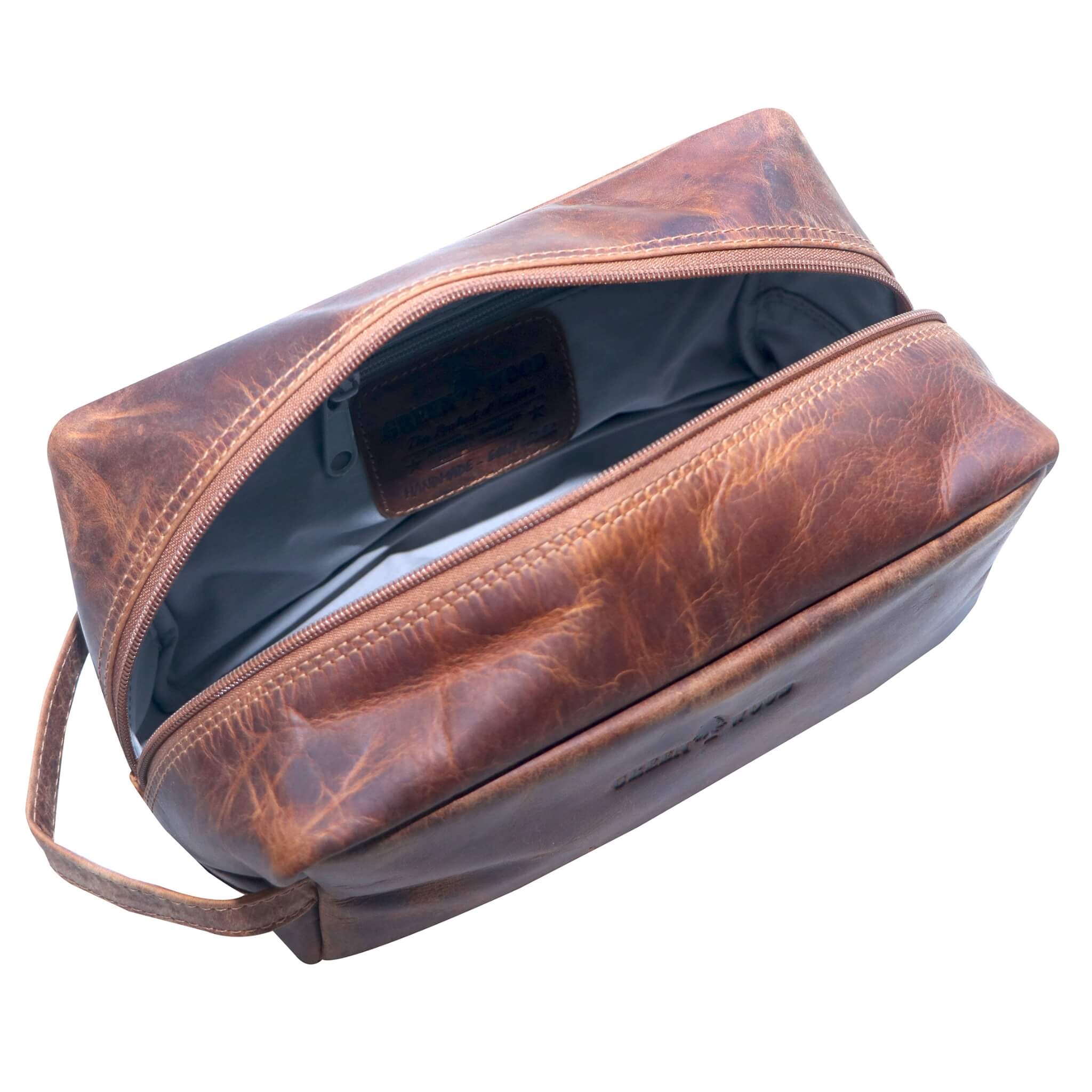 Greenwood – wholesale Necessär - Unisex – Greenwood Gijon necessär i läder för män och kvinnor20