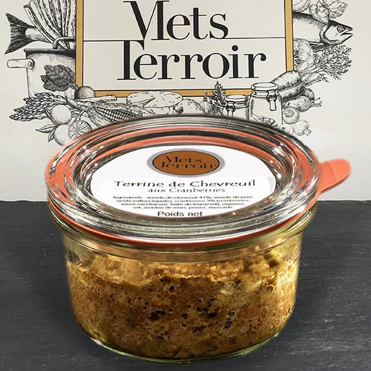Venison Terrine with Cranberries: Fusion of Berries and Game for wholesale by MetsTerroir