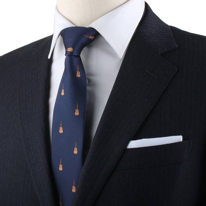 AusCufflinks - Wholesale Necktie – Men’s - Guitar Skinny Tie7