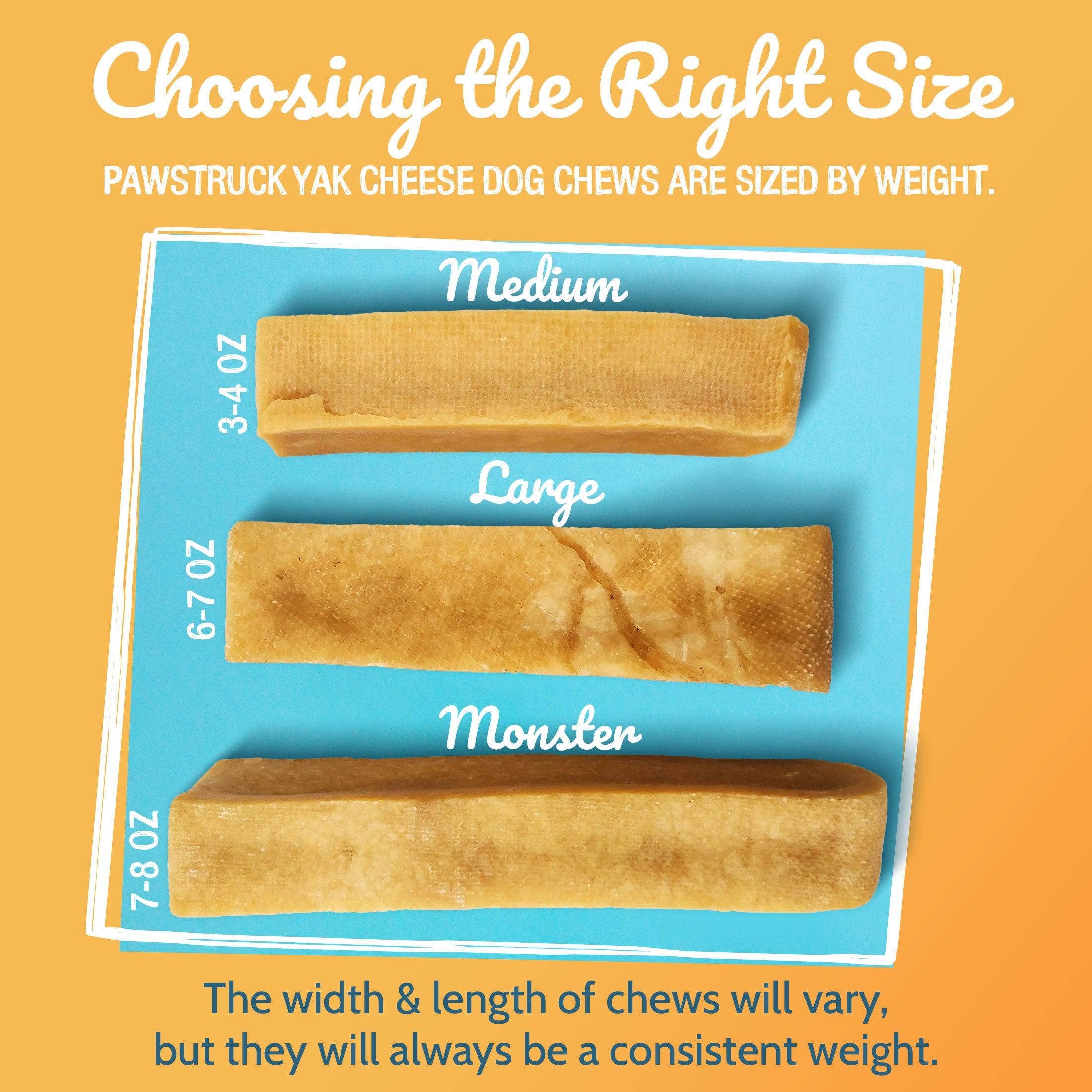 Pawstruck - Wholesale Pet Treats - Dog - Medium Himalayan Yak Dog Chew, 3-4 oz.6