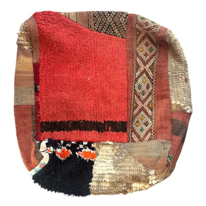 SOUK in the CITY - Wholesale Pouf - UNIQUE Upcycled Berber Poufs - PATCHWORK8