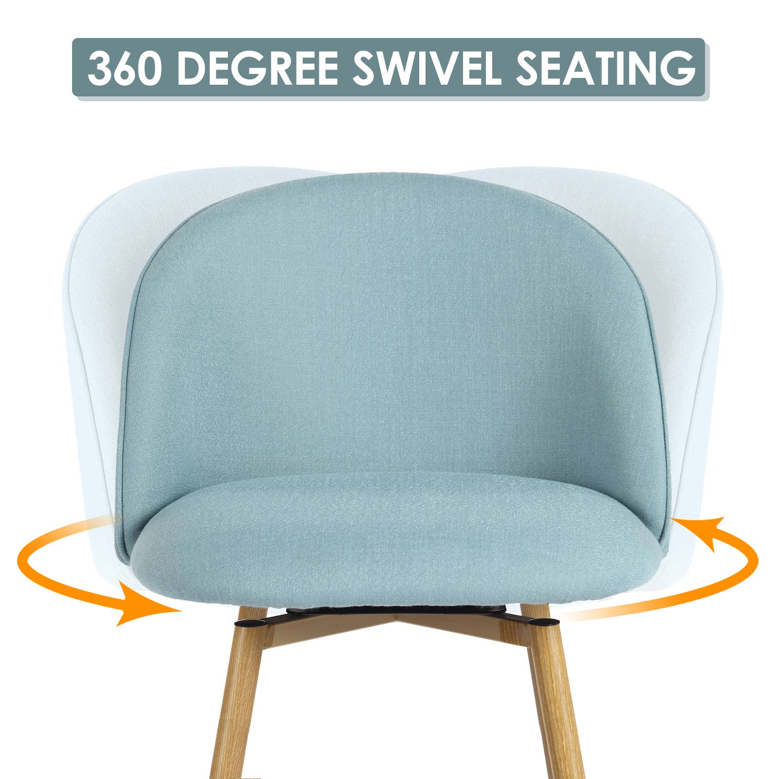 39F Inc. - Vente Tabouret - Tabourets de bar pivotants 26,8 pouces en tissu - Beige/Gris/Bleu10