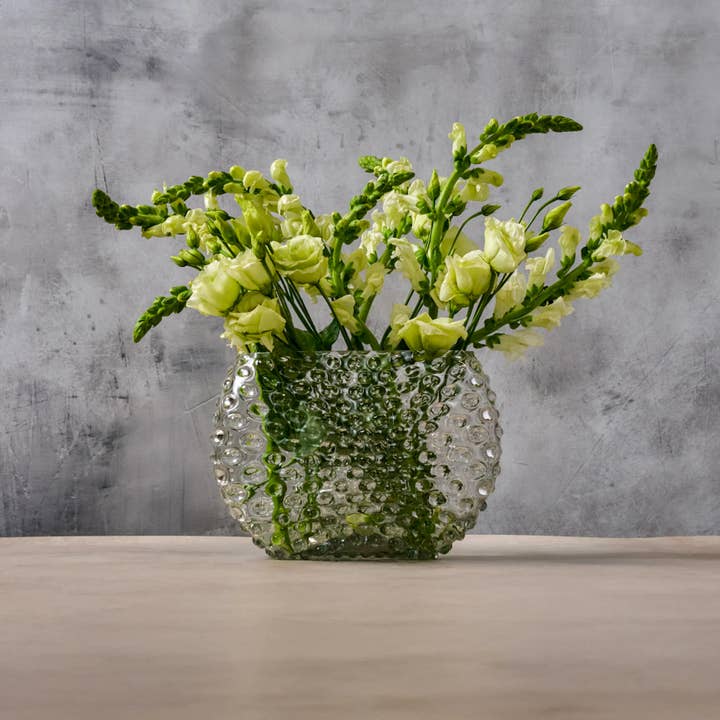 Maure Luxury Gifts - Wholesale Vase - Hobnail Optic Vase | Smoky Quartz | Bohemian Crystal1