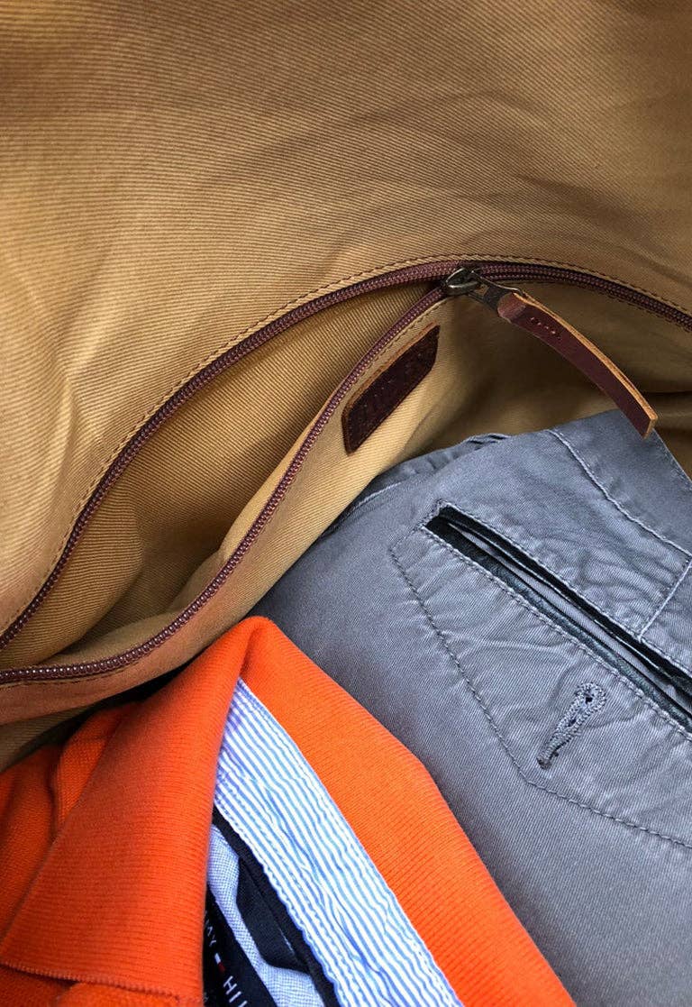 Hides - Wholesale Weekender Bag - Men's - Big Mouth 40L Leather Duffle - Airline Friendly Travel Bag6