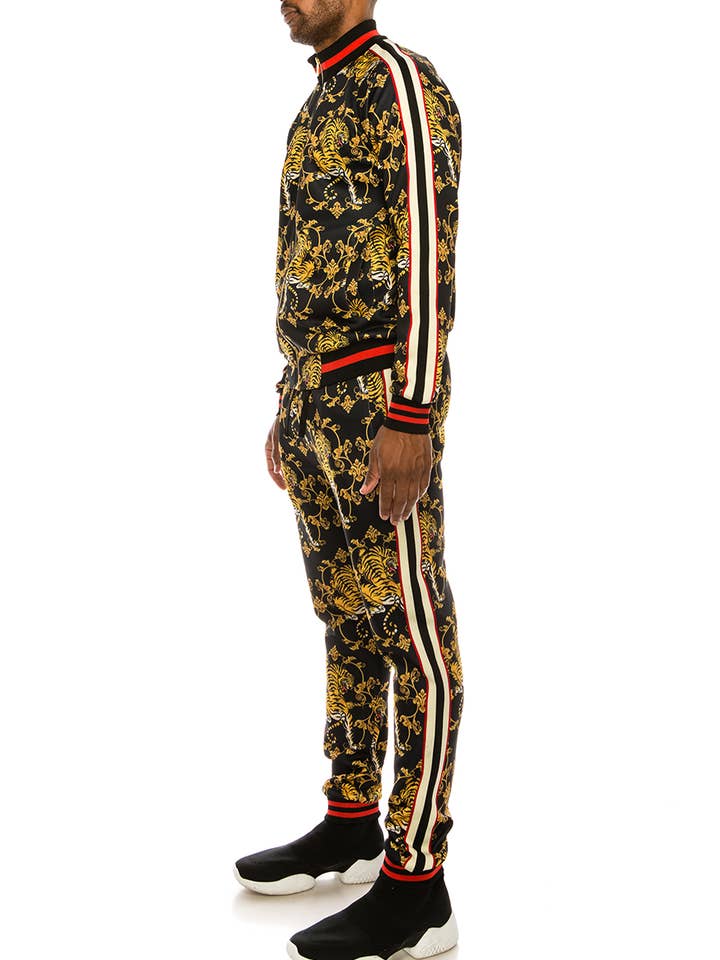 Victorious - Wholesale Tracksuit - Men's - ST854 Men Crouching Tiger Track Suits Pre-pack