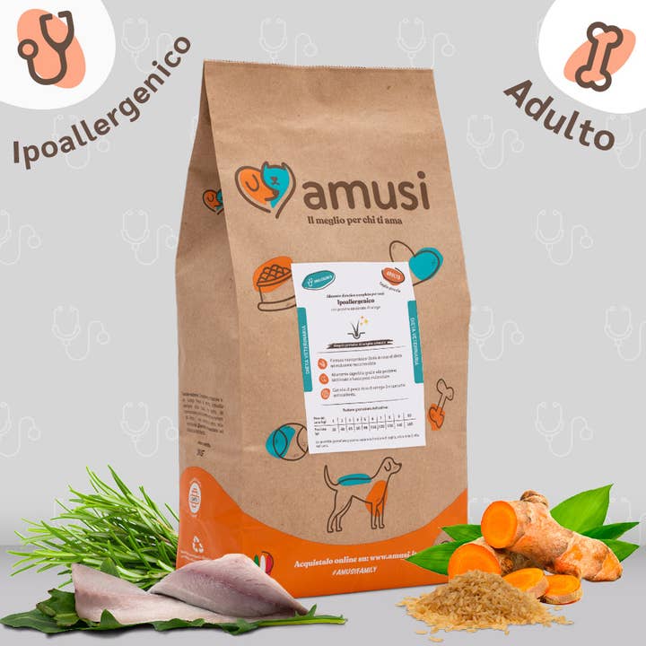 Hypoallergenic with herring for small breed adult 3 kg for wholesale by Pettech S.r.l.