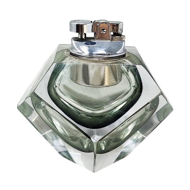 Tafelaansteker uit de jaren 1960 van Flavio Poli in Murano Sommerso-glas voor wholesale door MadInteriorArt