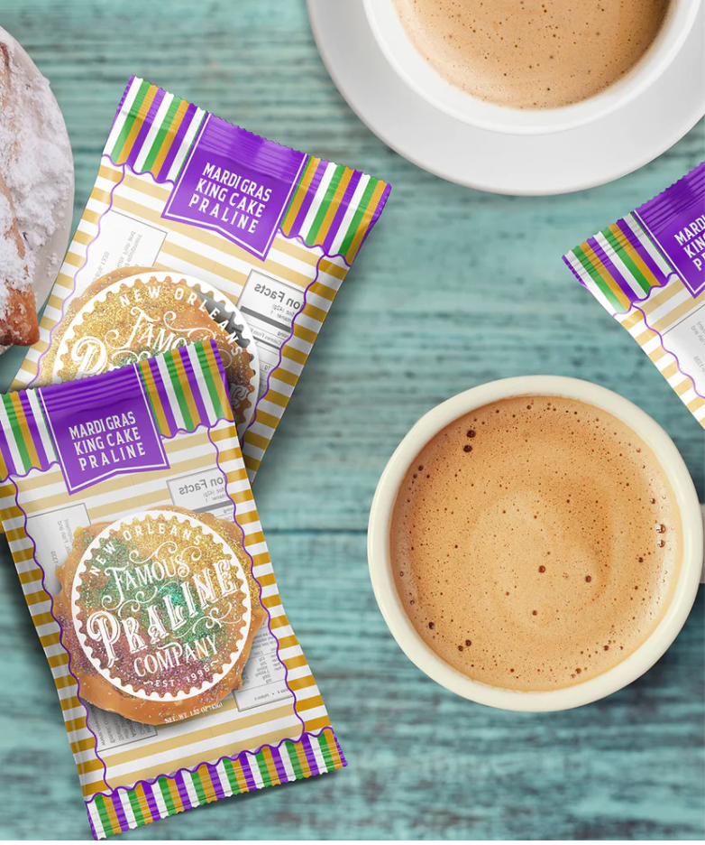 New Orleans Famous Pralines - Wholesale Chocolate Covered Sweets - Bulk order of 50 King Cake Mardi Gras Pralines1