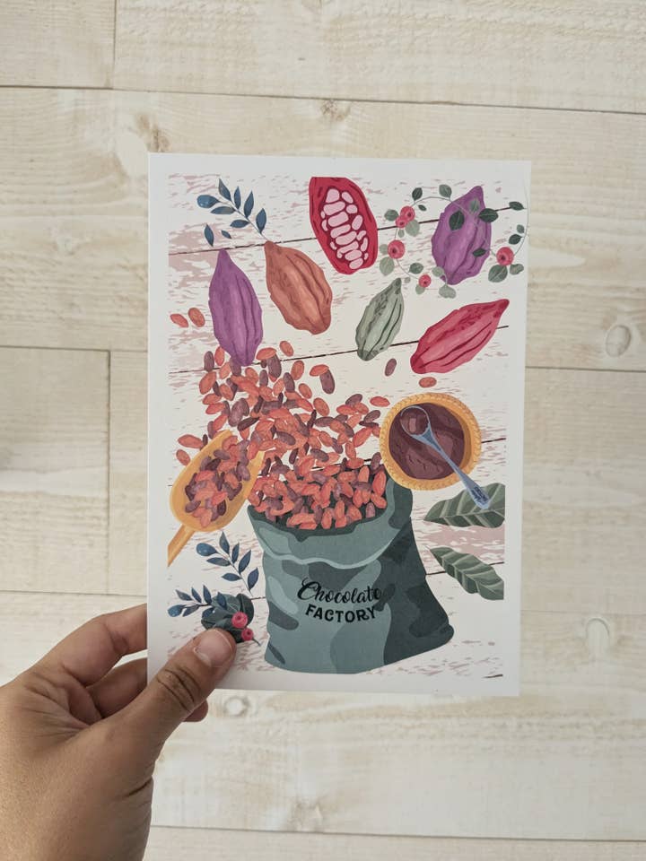 Cartolina Cocoa per la vendita all'ingrosso da parte di Mathilde Garcia Illustration