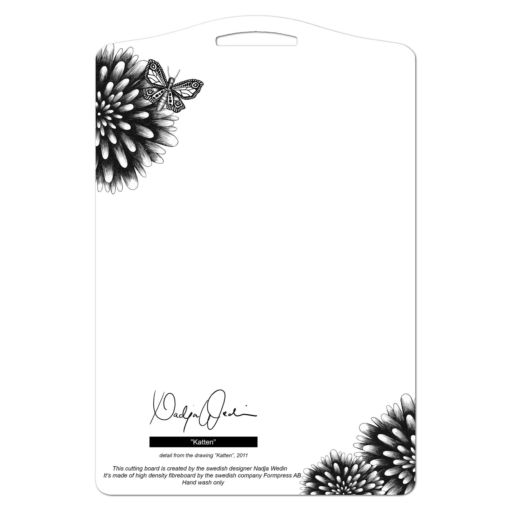 Nadja Wedin design - Wholesale Serving Tray - Serving Board 8x12" (20x30 cm) The Cat1