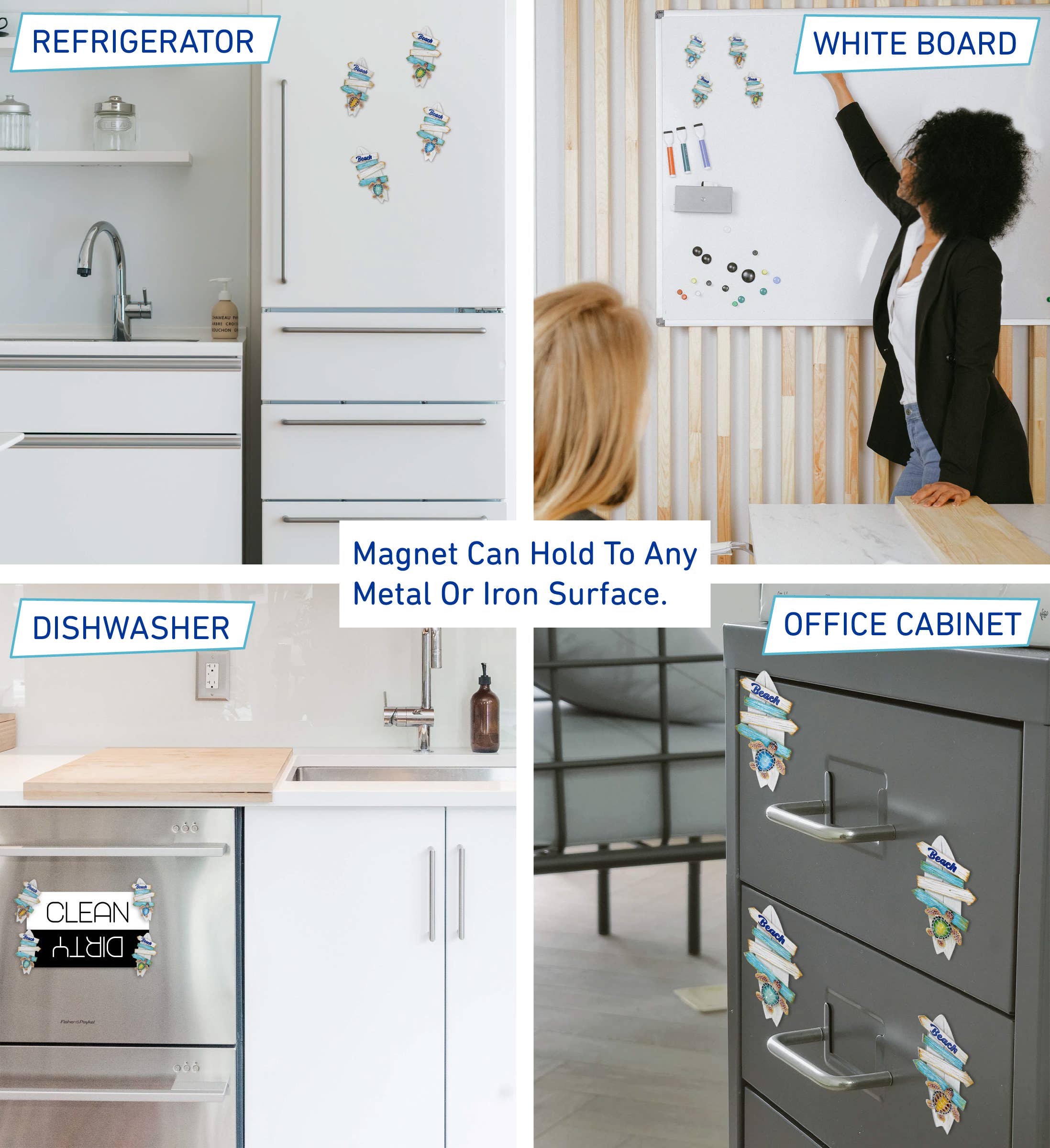 Cota Global - Wholesale Magnet - Resin Magnet - Surfboard Beach Sign - Sea Turtle4