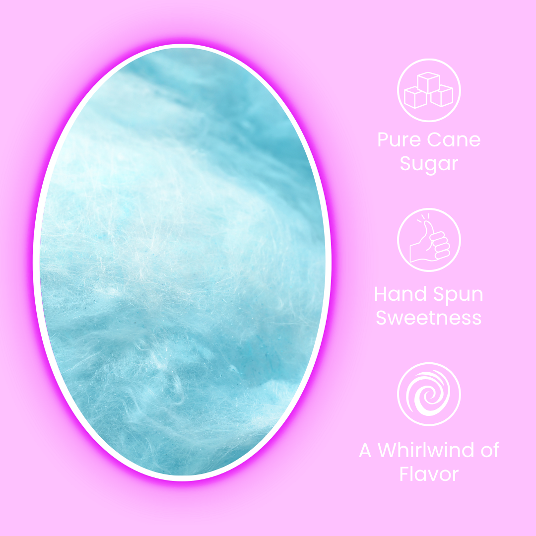 Sweet Faze LLC - Vendita all'ingrosso Zucchero filato - Zucchero Filato Artigianale al Lampone Blu - Ingrosso5