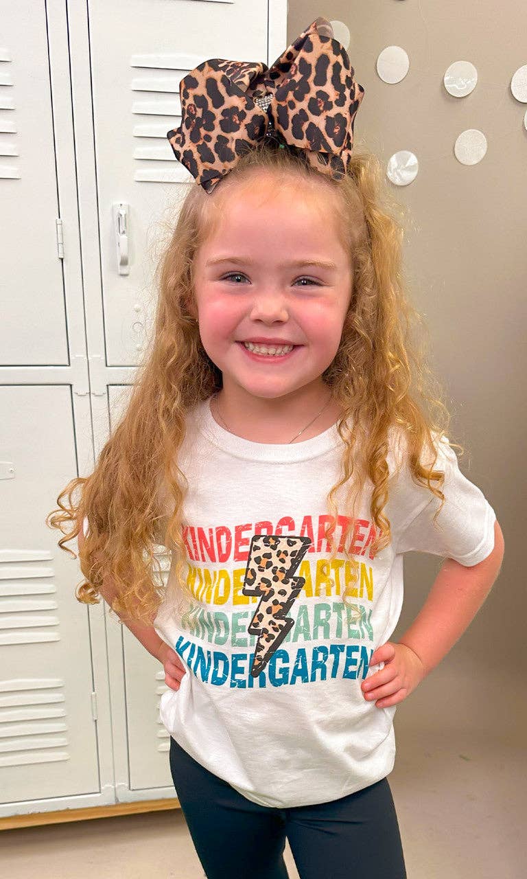 Sugar Stitch - Vente T-shirt sérigraphié – femme - T-shirt scolaire à motif léopard Lightning Bolt3