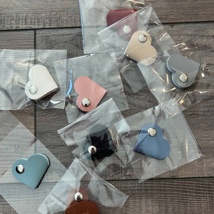 JILLIAN INK LLC - Wholesale Cord Holder - Heart Shaped Snap Cord Organizer for Office or Travel