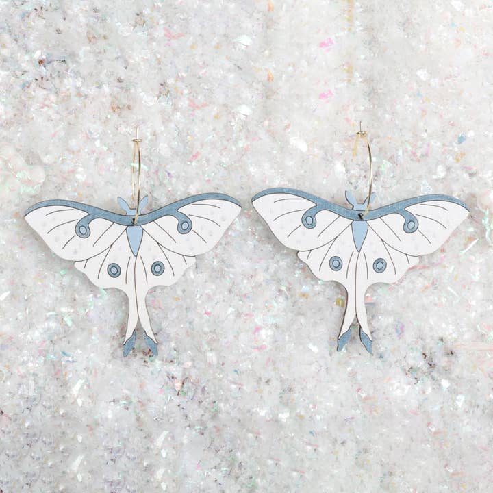 Le Chic Miami - Vendita all'ingrosso Orecchini a cerchio - Orecchini natalizi Arctic Moth Hoop