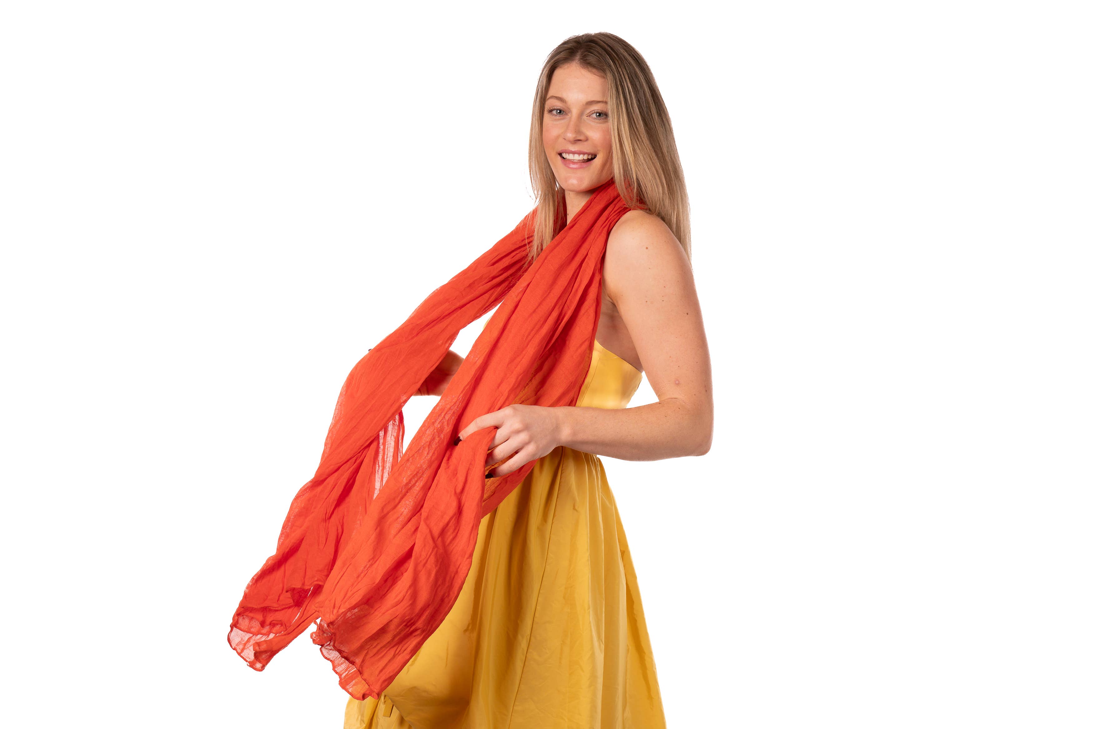 Shebobo – Engroshandel Tørklæde - Unisex – Isla ensfarvet bomuldstørklæde9