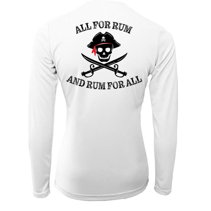 Tampa Bay "All for Rum and Rum For All" Women's Long Sleeve UPF 50+ Dry-Fit Shirt for wholesale by Saltwater Born