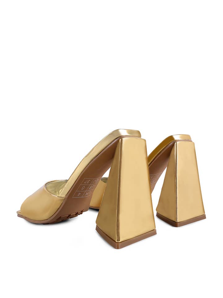 Rag Company - Wholesale High heels – Women’s - LOVEBUG TRIANGULAR BLOCK HEEL SANDALS19