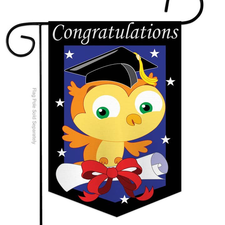 Two Group Flag Co - Venta al por mayor Bandera y manga de viento - Bandera de decoración de aves de graduación de felicitaciones educativas