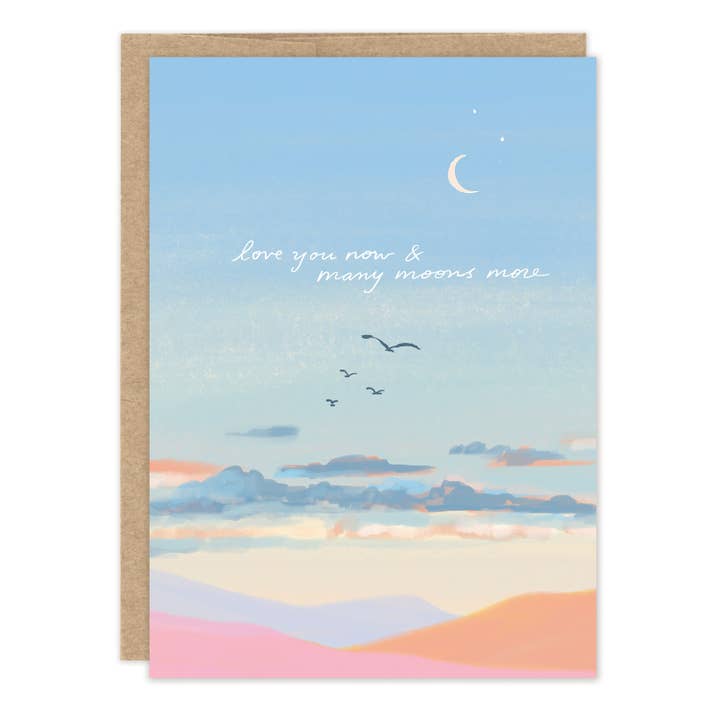 Many Moons Anniversary Card for wholesale by Biely & Shoaf