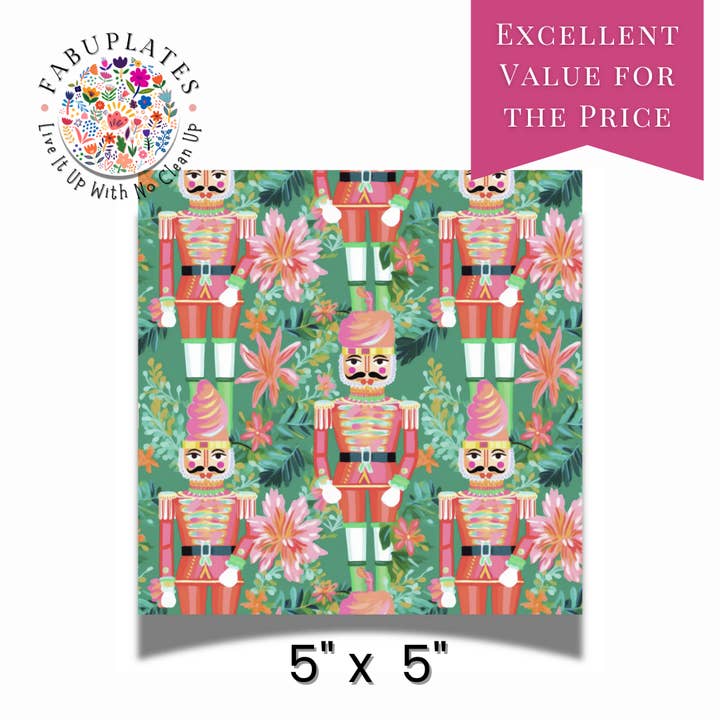 Fabuplates - Wholesale Disposable Napkin - Pastel Nutcracker 24ct Cocktail Napkin Separates (3ply)1