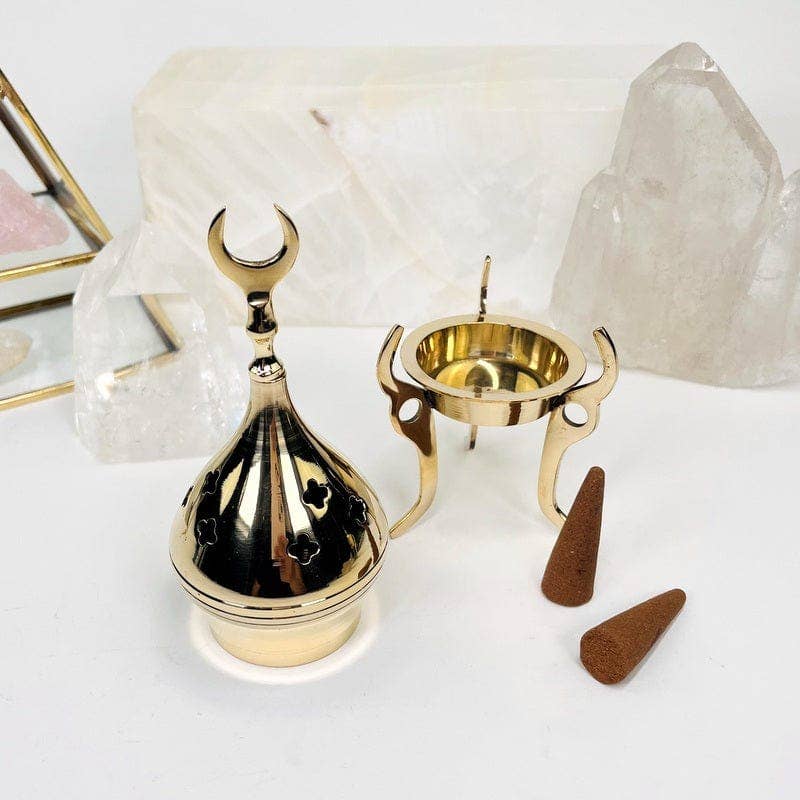 Rock Paradise - Wholesale Incense Holder - Brass Incense Burner - Cone or Resin Burner5